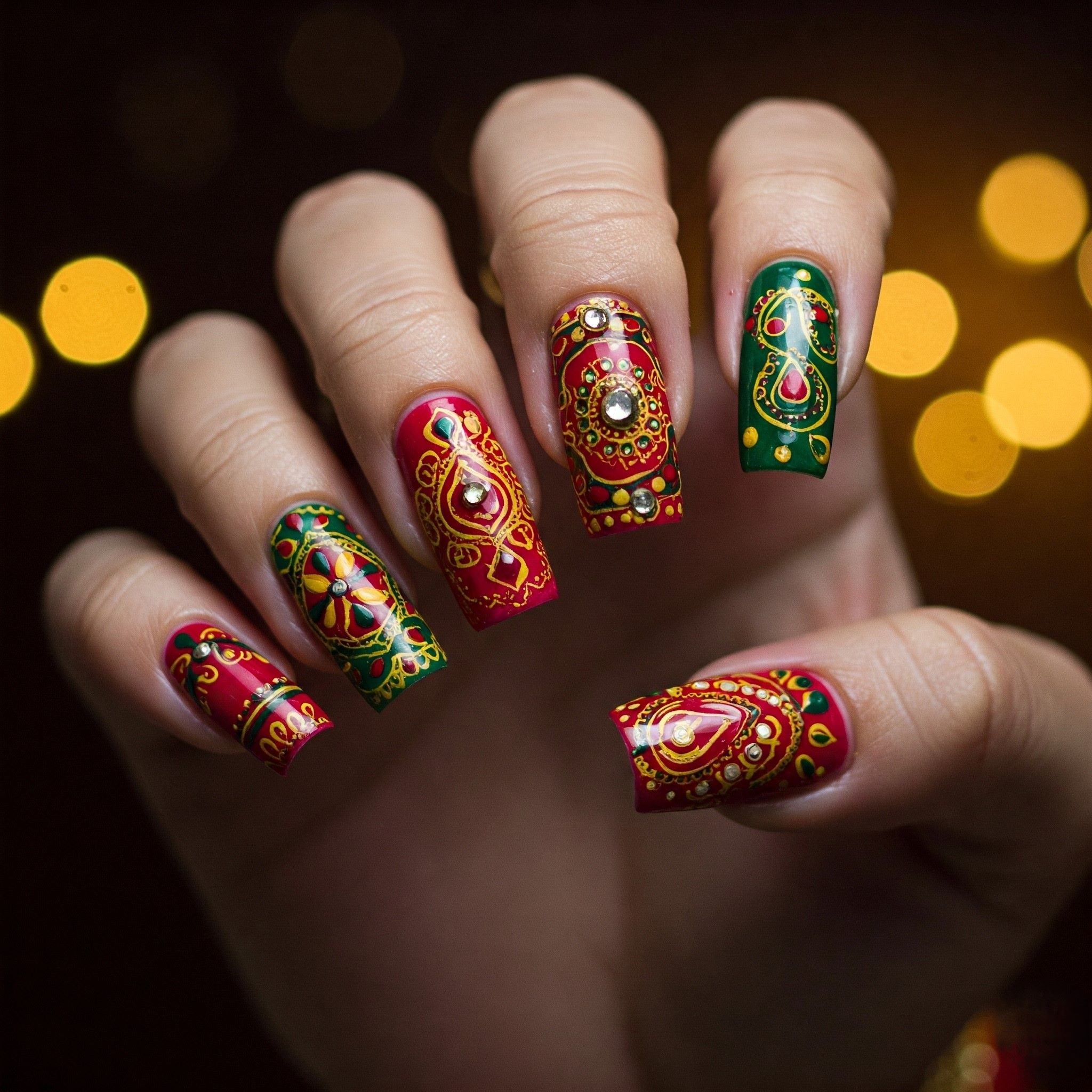 Festive nail art in Rayagada